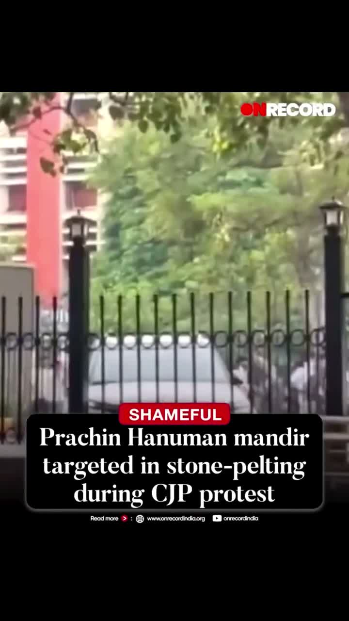 Commentary questions a "temple stone-pelting" narrative blamed on protesters
